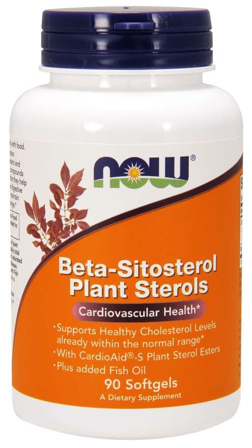 NOW FOODS Beta-Sitosterol Plant Sterols - Sterole roślinne (90 kaps.)