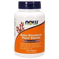 NOW FOODS Beta-Sitosterol Plant Sterols - Sterole roślinne (90 kaps.)