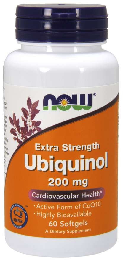 NOW FOODS Ubichinol - Koenzym Q10 200 mg (60 kaps.)