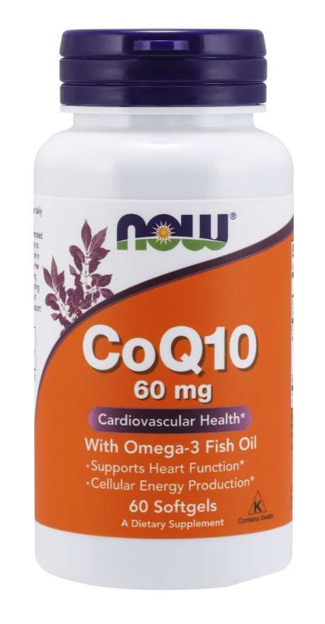 NOW FOODS Koenzym Q10 i Omega-3 (60 kaps.)