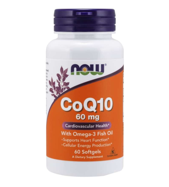 NOW FOODS Koenzym Q10 i Omega-3 (60 kaps.)