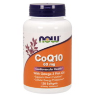 NOW FOODS Koenzym Q10 i Omega-3 (120 kaps.)