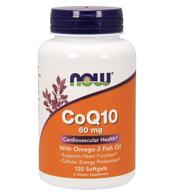 NOW FOODS Coq10, 60 mg with Omega-3 (120 sgels)