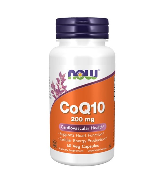 NOW FOODS Koenzym Q10 200 mg (60 kaps.)