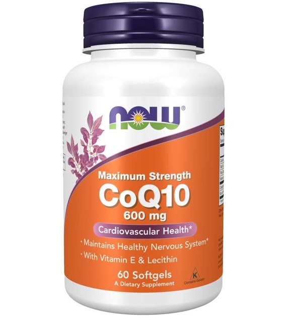 NOW FOODS Koenzym Q10 600 mg (60 kaps.)