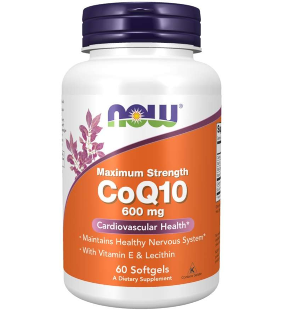 NOW FOODS Koenzym Q10 600 mg (60 kaps.)