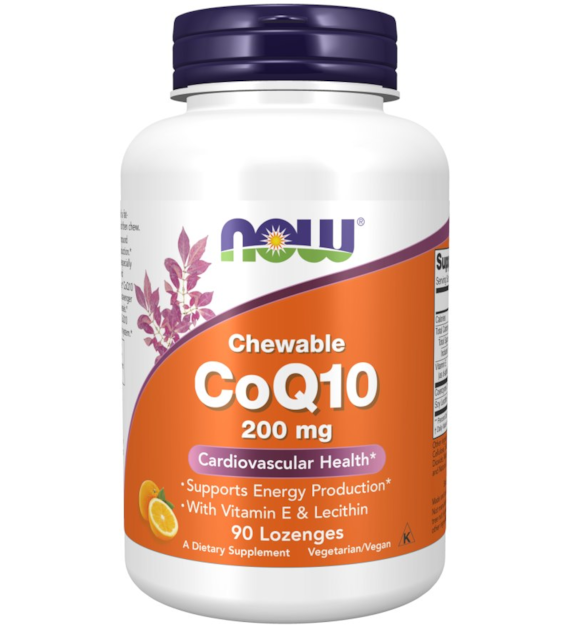 NOW FOODS Koenzym Q10 200 mg (90 tabl.)