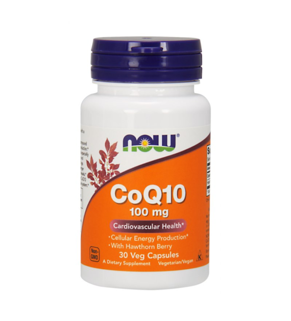 NOW FOODS Koenzym Q10 100 mg i Głóg 400 mg (30 kaps.)
