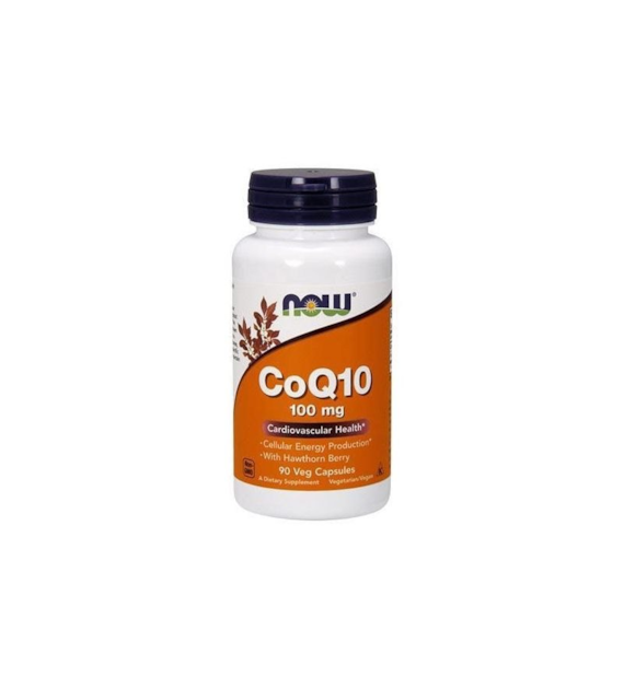 NOW FOODS Koenzym Q10 100 mg i Głóg 400 mg (90 kaps.)