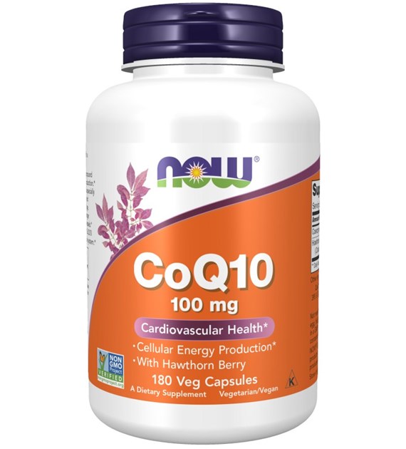 NOW FOODS CoQ10 100 mg with Hawthorn Berry (180 caps.)