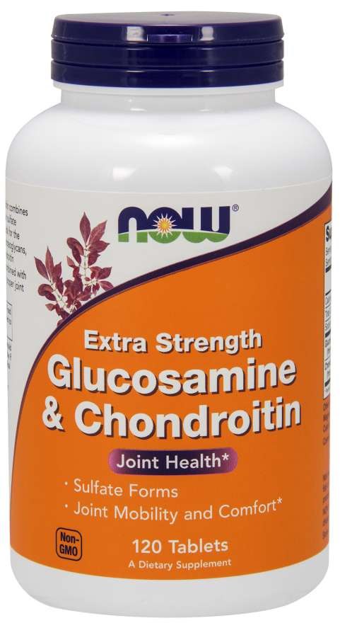 NOW FOODS Glukozamina i Chondroityna (120 tabl.)