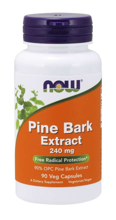NOW FOODS Pine Bark Extract - Ekstrakt z kory Sosny (90 kaps.)
