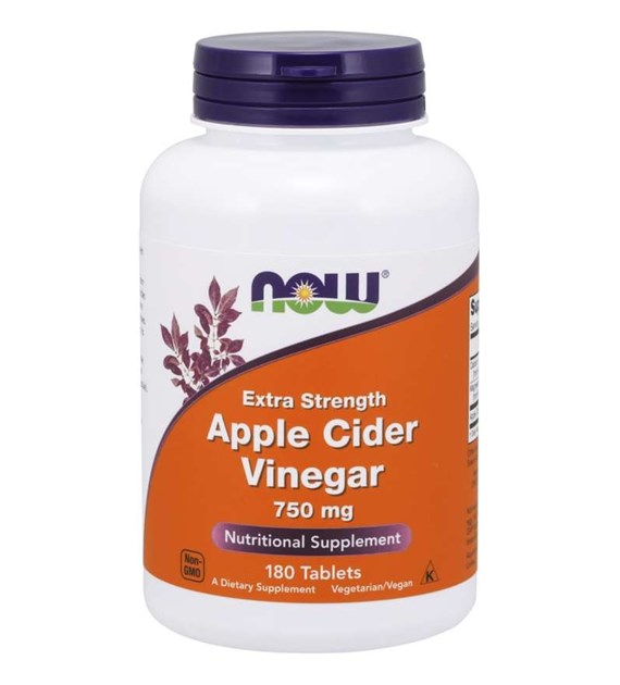 NOW FOODS Apple Cider Vinegar, 750 mg (180 tabs)