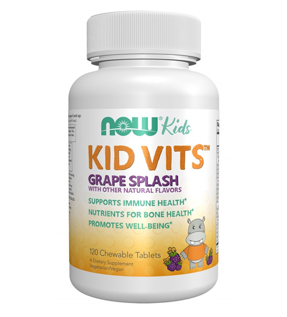 NOW FOODS Kid Vits Grape Splash (120 tabs)