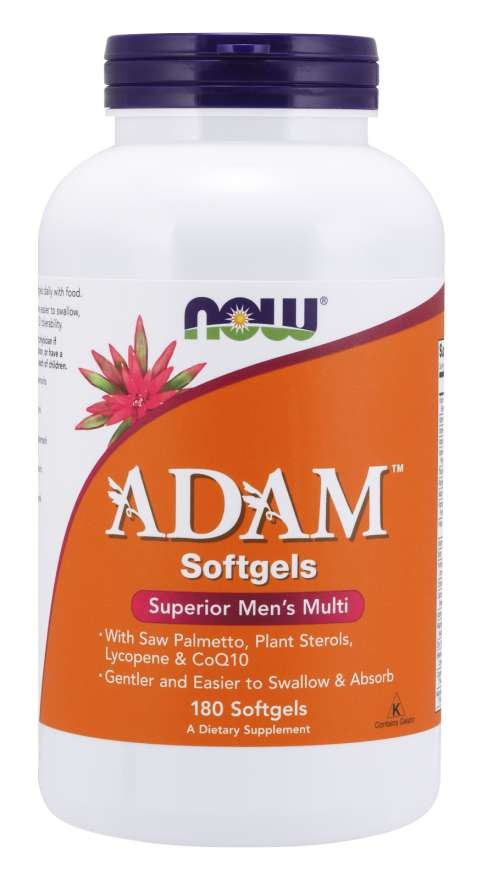 NOW FOODS Multiwitamina i Składniki Mineralne dla Mężczyzn ADAM (180 kaps.)