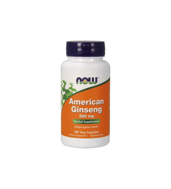 NOW FOODS American Ginseng, 500 mg (100 vcaps)