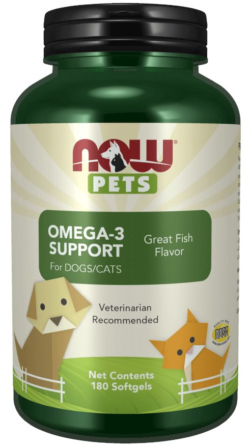 NOW PETS Pets, Omega-3 Support (180 sgels)