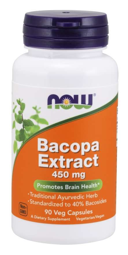 NOW FOODS Bacopa Extract 450 mg (90 kaps.)