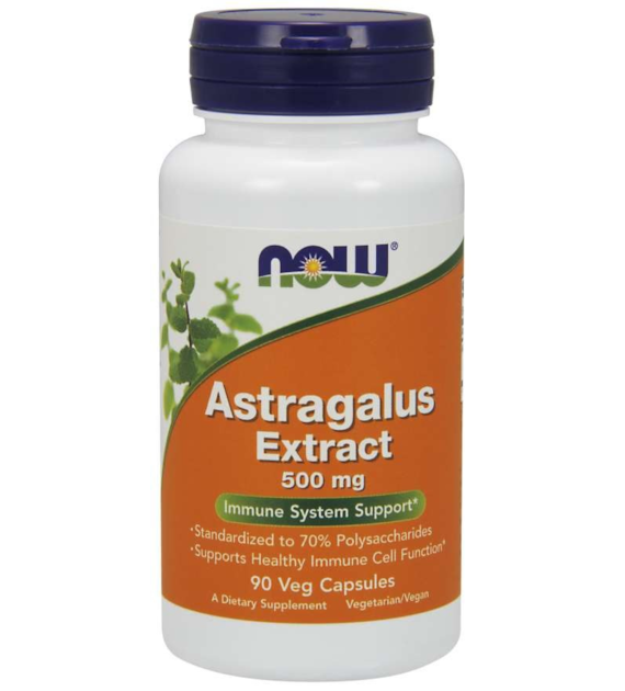 NOW FOODS Astragalus Extract - Traganek 500 mg (90 kaps.)