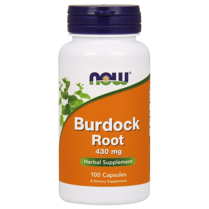 NOW FOODS Burdock Root - Korzeń Łopianu 430 mg (100 kaps.)