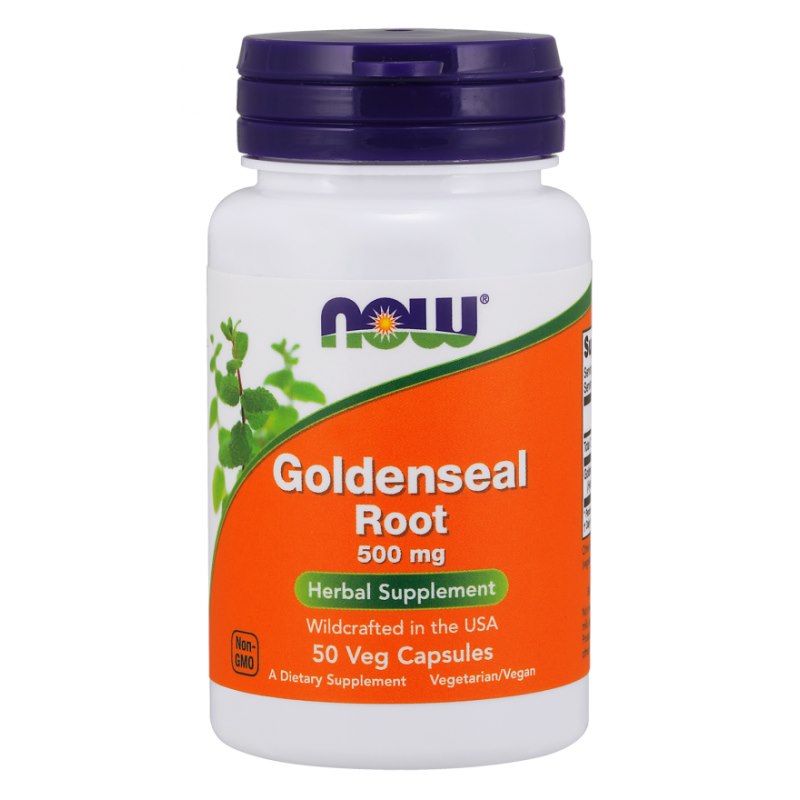 NOW FOODS Goldenseal Root - Gorzknik Kanadyjski 500 mg (50 kaps.)