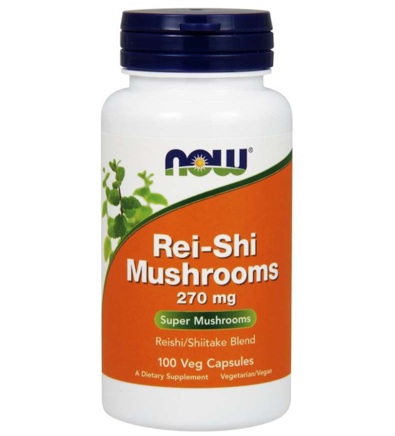 NOW FOODS Rei-Shi Mushrooms - Reishi i Shiitake 270 mg (100 kaps.)