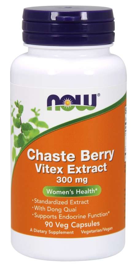 NOW FOODS Chaste Berry Vitex Extract (90 kaps.)