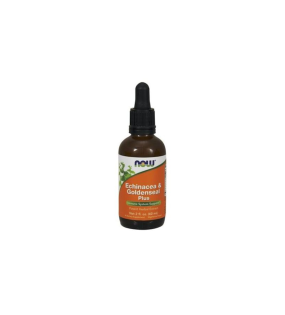 NOW FOODS Echinacea i Goldenseal Plus - Jeżówka Purpurowa i Gorzknik Kanadyjski (60 ml)