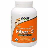 NOW FOODS EKO Fiber-3 - Błonnik (454 g)