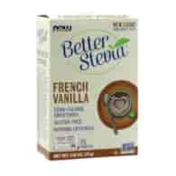 NOW FOODS Better Stevia French Vanilla - Stewia - Naturalny słodzik - Francuska Wanilia (75 saszetek)