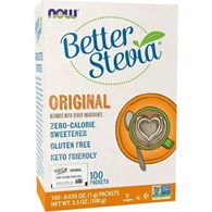 NOW FOODS Better Stevia Original - Stevia - Natural Sweetener (100 sachets)