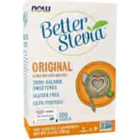 NOW FOODS Better Stevia Original - Stewia - Naturalny słodzik (100 saszetek)