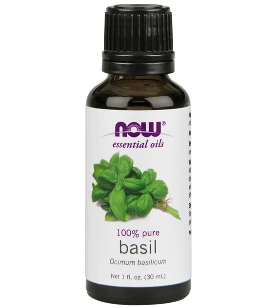 NOW FOODS Basil - 100% Olejek Bazyliowy - Bazylia (30 ml)