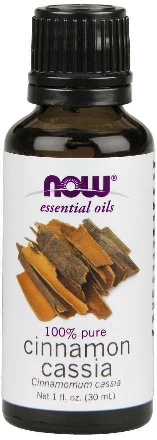 NOW FOODS 100% Olejek Cynamonowy Cinnamon Cassia - Cynamon (30 ml)