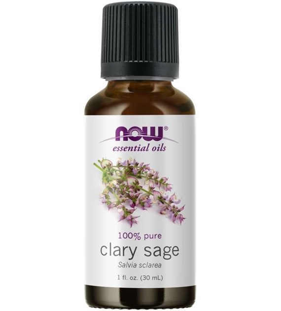 NOW FOODS Clary Sage - 100% Olejek z Szałwii - Szałwia (30 ml)