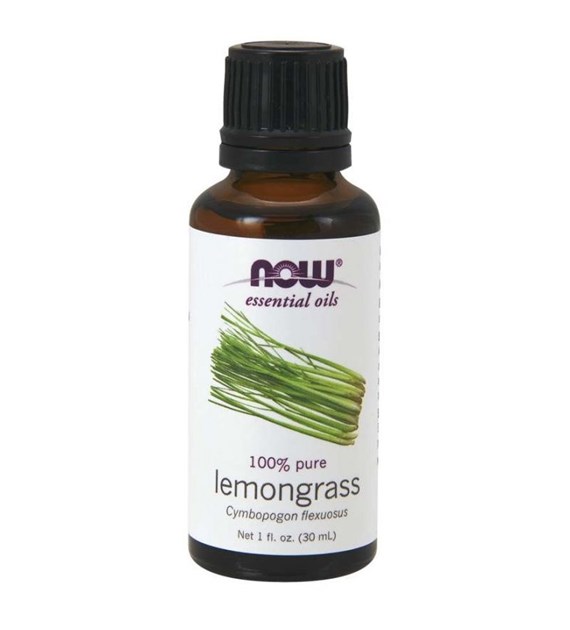 NOW FOODS 100% Olejek z Trawy Cytrynowej - Lemongrass (30 ml)