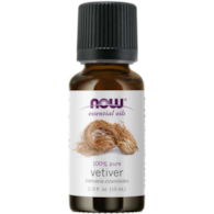 NOW FOODS 100% Vetiver Oil (10 ml / 0,34 fl. oz.)