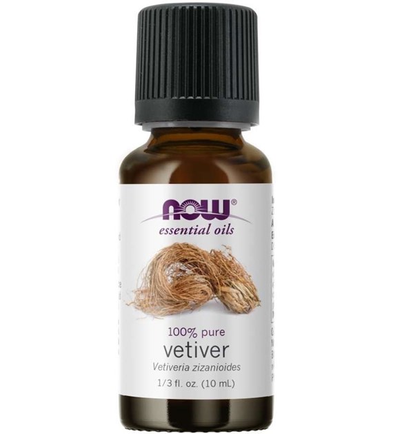 NOW FOODS 100% Vetiver Oil (10 ml / 0,34 fl. oz.)
