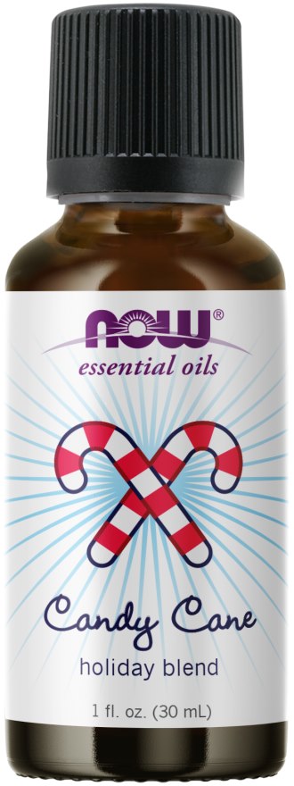 NOW FOODS Candy Cane Oil Blend - Mieszanka na Święta (30 ml)
