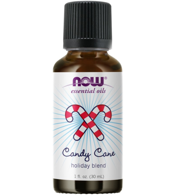 NOW FOODS Candy Cane Oil Blend - Mieszanka na Święta (30 ml)