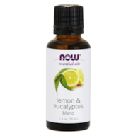 NOW FOODS Lemon & Eucalyptus Blend - Olejek Cytrynowy, Olejek Eukaliptusowy i Olejek z Trawy Cytrynowej (30 ml)