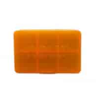 NOW FOODS Pillbox - organizer na leki (pomarańczowy)
