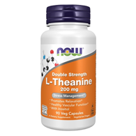 NOW FOODS Double Strength L-Theanine 200 mg - L-Teanina 200 mg (90 kaps.)