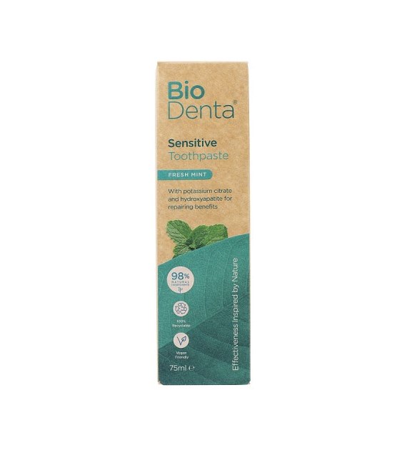 BECONFIDENT BioDenta Pasta do zębów wrażliwych o smaku świeżej mięty (75 ml)