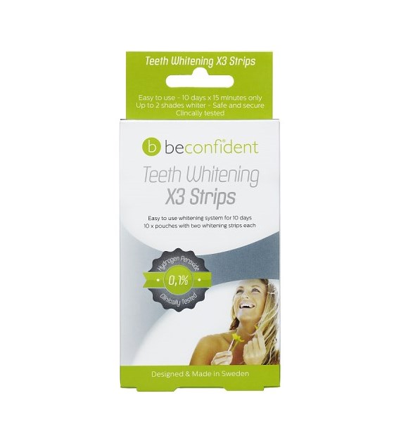 BECONFIDENT Teeth Whitening Strips X3 10 days