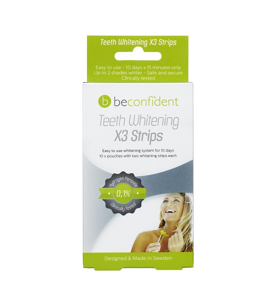 BECONFIDENT Paski wybielające zęby X3 10 dni (20 szt.)