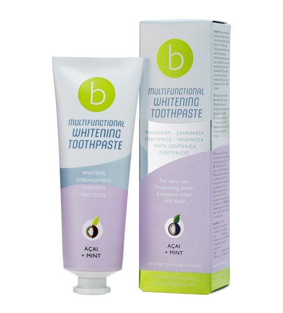 BECONFIDENT Multifunctional whitening toothpaste with acai berry and mint flavour (75 ml)