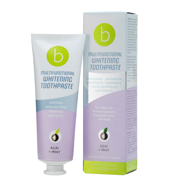 BECONFIDENT Wielofunkcyjna wybielająca pasta do zębów o smaku jagód acai i mięty (75 ml)