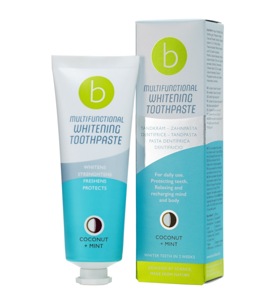 BECONFIDENT Wielofunkcyjna wybielająca pasta do zębów o smaku kokosa i mięty (75 ml)