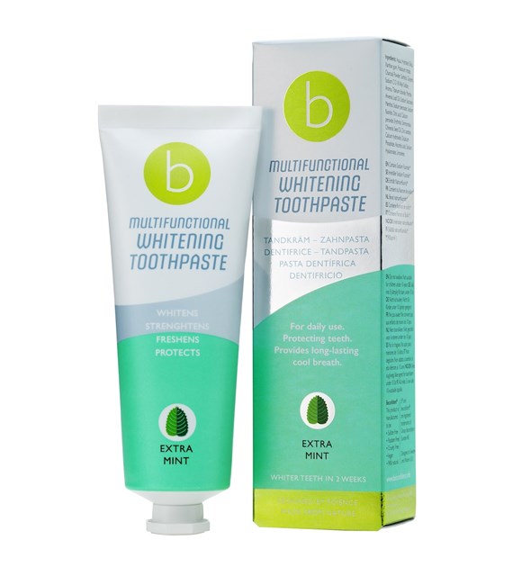 BECONFIDENT Multifunctional whitening toothpaste with strong mint flavour (75 ml)